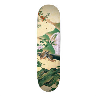 Aziatische Rozen Dove Birds Waterfall Skateboard