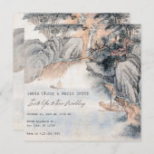  Aziatische schilderkunst bruiloft Kaart (Voorkant / Achterkant)