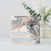  Aziatische schilderkunst bruiloft Kaart (Staand voorkant)