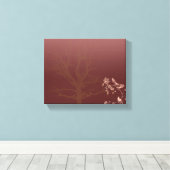 Aziatische schoonheid ingepakt canvas print (Insitu (Houten vloer))