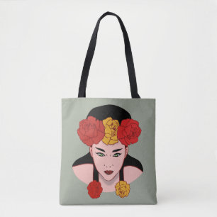 Aziatische schoonheid tote bag
