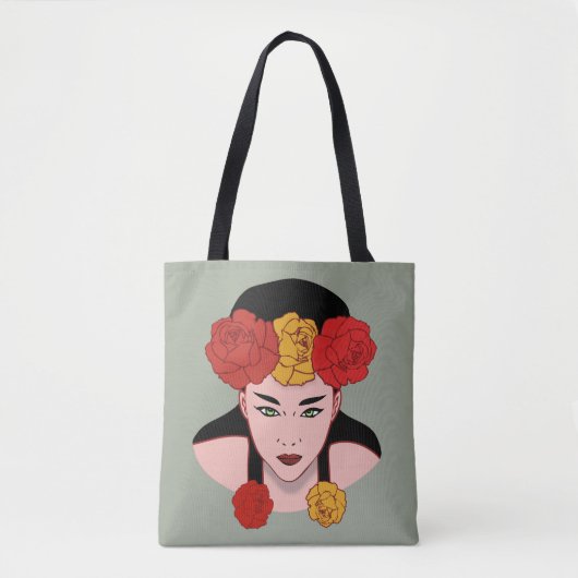 Aziatische schoonheid tote bag (Voorkant)