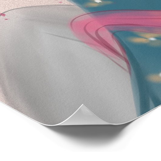 Aziatische Schoonheidsillustratie Print Poster (Hoek)