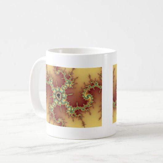 Aziatische spin - Fractale Mok (Voorkant links)