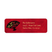 Aziatische Stickers voor retourlabel (Voorkant)