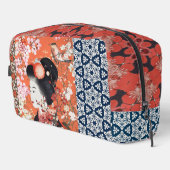 Aziatische stijl ontwerp toilettasje (Rechterhoek)