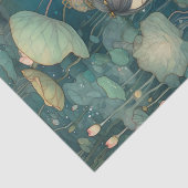 Aziatische stijl waterlelies tissuepapier (Detail)