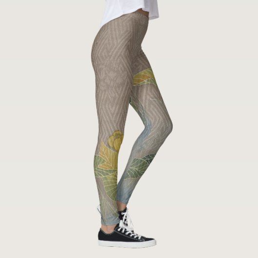 Aziatische stijlkunst leggings (Rechts)