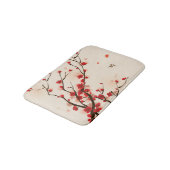 Aziatische stijlschilders, bloesem in het voorjaar badmat (Gekanteld)