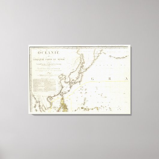 Aziatische Stille Oceaan Canvas Afdruk (Voorkant)