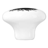 Aziatische Sunrise Ceramic Knob. Keramische Knop (Zijkant)