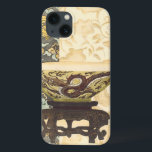 Aziatische Tapestry met Bowl en Dragon Design Case-Mate iPhone Case<br><div class="desc">Een Vision Studios-creatie,  dit decoratieve Aziatische tapijt schilderij is voorzien van een mooie kom met een geweldig drakenontwerp. De kom wordt ingesteld tegen een crèmeachtergrond met een florale afdruk. Geef dit als geschenk,  of koop het voor jezelf!</div>