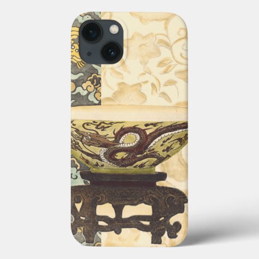 Aziatische Tapestry met Bowl en Dragon Design Case-Mate iPhone Case (Achterkant)