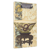 Aziatische tapijt met Bowl- en Drakenontwerp Klembord (Rechts)