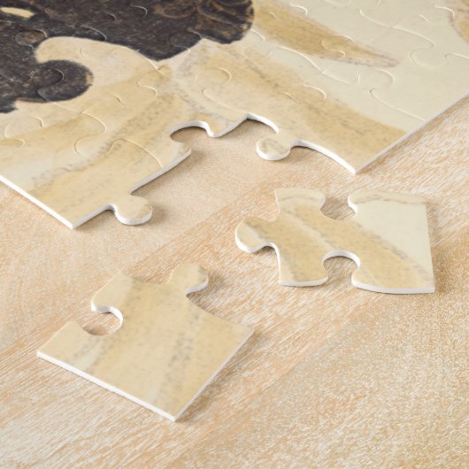 Aziatische tapijt met Bowl- en Drakenontwerp Legpuzzel (Zijkant)