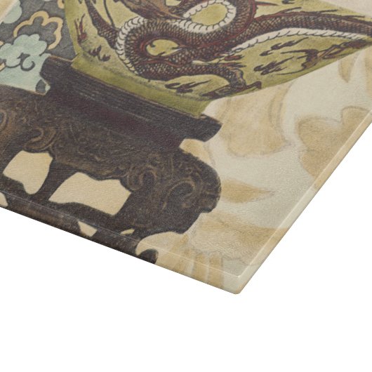 Aziatische tapijt met Bowl- en Drakenontwerp Snijplank (Hoek)