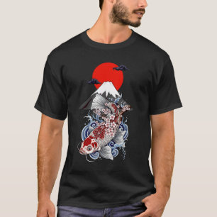 Aziatische Tatoeage Japanse Koi Vis T-Shirts