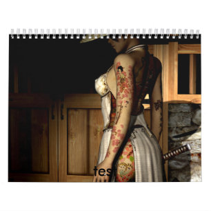 Aziatische Tattoo, test Kalender