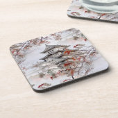 Aziatische tempel bier onderzetter (Linkerzijde)