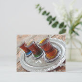 Aziatische thee briefkaart (Staand voorkant)