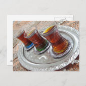 Aziatische thee briefkaart (Voorkant / Achterkant)