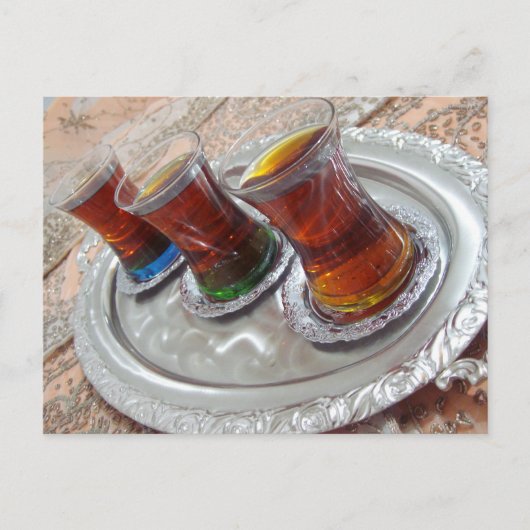 Aziatische thee briefkaart (Voorkant)