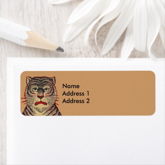 Aziatische Tijger Etiket (Insitu)