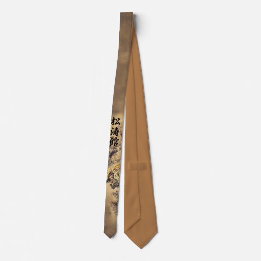 aziatische tijger stropdas (Achterkant)