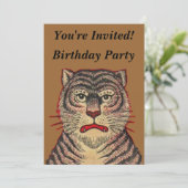  Aziatische Tijger Verjaardag Kaart (Staand voorkant)