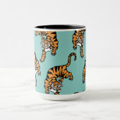 aziatische tijgerpatroon mok (Midden)