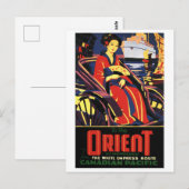 -Aziatische treinreis Briefkaart (Voorkant / Achterkant)