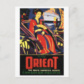 -Aziatische treinreis Briefkaart (Voorkant)