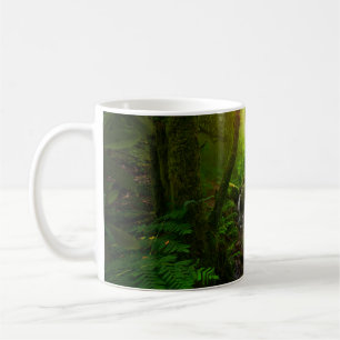 Aziatische tropische regenwouden, grond, amazon, a koffiemok