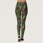 Aziatische Tuin Donkere Chinoiseries leggings - Un (Achterkant)