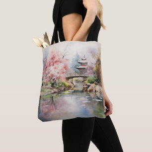 Aziatische Tuin Lente Tote Bag