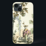 Aziatische tuin met vrouw en dieren iPhone 13 hoesje<br><div class="desc">Een mooie Aziatische tuin vol dieren,  gevolgd door een waakzame vrouw. De scène doet denken aan de tuin van Eden,  compleet met een slang die in de voorgrond glijdt. Een perfect cadeau voor de wereldbedeelde persoon in je leven!</div>
