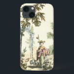 Aziatische tuin met vrouw en dieren iPhone 13 hoesje<br><div class="desc">Een mooie Aziatische tuin vol dieren,  gevolgd door een waakzame vrouw. De scène doet denken aan de tuin van Eden,  compleet met een slang die in de voorgrond glijdt. Een perfect cadeau voor de wereldbedeelde persoon in je leven!</div>