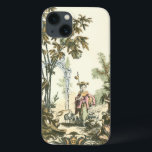 Aziatische tuin met vrouw en dieren iPhone 13 hoesje<br><div class="desc">Een mooie Aziatische tuin vol dieren,  gevolgd door een waakzame vrouw. De scène doet denken aan de tuin van Eden,  compleet met een slang die in de voorgrond glijdt. Een perfect cadeau voor de wereldbedeelde persoon in je leven!</div>