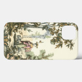 Aziatische tuin met vrouw en dieren Case-Mate iPhone case (Achterkant (horizontaal))