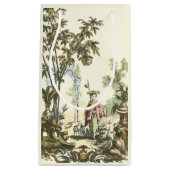 Aziatische tuin met vrouw en dieren klein cadeauzakje (Voorkant)