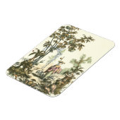 Aziatische tuin met vrouw en dieren magneet (Linkerzijde)