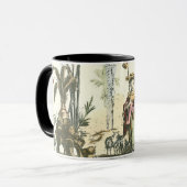 Aziatische tuin met vrouw en dieren mok (Voorkant links)