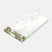 Aziatische tuin met vrouw en dieren post-it® notes (Schuin)