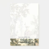 Aziatische tuin met vrouw en dieren post-it® notes (Voorkant)