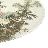 Aziatische tuin met vrouw en dieren snijplank (Hoek)