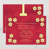 Aziatische uitnodiging in cute stijl (Voorkant / Achterkant)