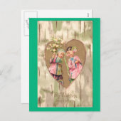  Aziatische Valentijn Feestdagenkaart (Voorkant / Achterkant)
