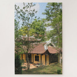 aziatische, vietnamese, kunst, beeldhouwkunst, boe legpuzzel