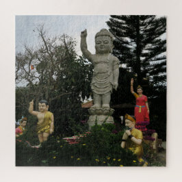 aziatische, vietnamese, kunst, beeldhouwkunst, boe legpuzzel