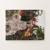 aziatische, vietnamese, kunst, beeldhouwkunst, boe legpuzzel (Horizontaal)